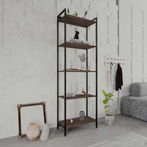 Estante de Livros Industrial Aço 60cmx187cm Multiuso 5 Prateleiras Active YesCasa