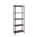 Ver imagem 4 de Estante de Livros Industrial Aço 60CMX187CM Multiuso 5 Prateleiras Active Yescasa Marrom/Nogal