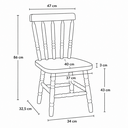 Ver imagem 3 de Conjunto de Mesa Mônaco 110x80 com 4 Cadeiras – Natural – Jm Móveis
