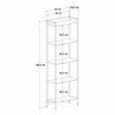 Ver imagem 5 de Estante para Livros Industrial Aço Multiuso 5 Prateleiras 187cmx60cm Active Yescasa