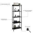 Ver imagem 6 de Estante de Livros Industrial Aço 60cmx187cm Multiuso 5 Prateleiras Active YesCasa