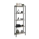 Ver imagem 3 de Estante de Livros Industrial Aço 60cmx187cm Multiuso 5 Prateleiras Active YesCasa