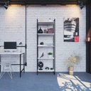 Ver imagem 7 de Estante de Livros Industrial Aço 60CMX187CM Multiuso 5 Prateleiras Active Yescasa