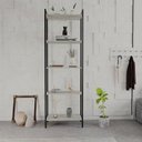 Ver imagem 2 de Estante de Livros Industrial Aço 60CMX187CM Multiuso 5 Prateleiras Active Yescasa