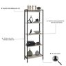 Estante para Livros Industrial Aço Multiuso 5 Prateleiras 187cmx60cm Active Yescasa - 6
