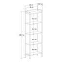 Ver imagem 5 de Estante de Livros Industrial Aço 60CMX187CM Multiuso 5 Prateleiras Active Yescasa