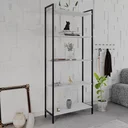 Ver imagem 1 de Estante de Livros Industrial Aço 80CMX187CM Multiuso 5 Prateleiras Active Yescasa