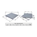 Ver imagem 3 de Tampa Tampão Chão Alumínio Fundido Quadrado Simples 20x20cm