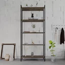 Ver imagem 2 de Estante para Livros Industrial Aço Multiuso 5 Prateleiras 187cmx80cm Active Yescasa