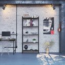 Ver imagem 7 de Estante para Livros Industrial Aço Multiuso 5 Prateleiras 187cmx80cm Active Yescasa