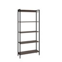 Ver imagem 4 de Estante de Livros Industrial Aço 80CMX187CM Multiuso 5 Prateleiras Active Yescasa Marrom/Nogal