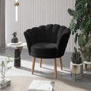 Ver imagem 2 de Recepção Cadeira para Clientes Poltrona Salao Lash Design Cor:Preto