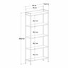 Estante para Livros Industrial Aço Multiuso 5 Prateleiras 187cmx80cm Active Yescasa - 5