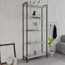 Ver imagem 1 de Estante de Livros Industrial Aço 80CMX187CM Multiuso 5 Prateleiras Active Yescasa