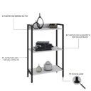 Ver imagem 6 de Estante de Livros Industrial Aço 60cmx104cm 3 Prateleiras Active YesCasa