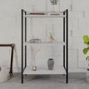 Ver imagem 2 de Estante de Livros Industrial Aço 60cmx104cm 3 Prateleiras Active YesCasa