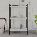 Ver imagem 2 de Estante de Livros Industrial Aço 60CMX104CM 3 Prateleiras Active Yescasa