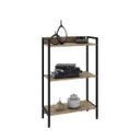 Ver imagem 3 de Estante de Livros Industrial Aço 60CMX104CM 3 Prateleiras Active Yescasa Marrom/Carvalho
