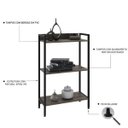 Ver imagem 6 de Estante para Livros Industrial 3 Prateleiras 104cmx60cm Active Yescasa
