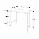 Ver imagem 3 de Escrivaninha Mesa Escritório Estilo Active 90cm Industrial Yescasa Preto