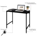 Ver imagem 4 de Escrivaninha Mesa Escritório Estilo Industrial 90cm Active Yescasa