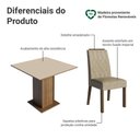 Ver imagem 4 de Conjunto Sala de Jantar Tampo de Madeira 4 Cadeiras Rustic/Crema/Imperial Verbena Madesa