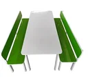 Ver imagem 1 de Conjunto Mesa Refeitório Infantil para Creches e Escolas