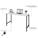 Ver imagem 4 de Escrivaninha Mesa Escritório Estilo Active 120cm Industrial Yescasa Branco Chess