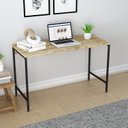 Ver imagem 1 de Escrivaninha Mesa Escritório Estilo Active 120cm Industrial Yescasa Carvalho Marrom