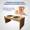 Comedouro Pet Bebedouro Cachorro Gato Elevado 2 Pote Inox G - 5