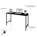 Ver imagem 4 de Escrivaninha Mesa Escritório Estilo Active 120cm Industrial Yescasa Preto