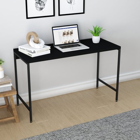 Escrivaninha Mesa Escritório Estilo Active 120cm Industrial Yescasa Preto