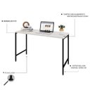 Ver imagem 4 de Escrivaninha Mesa Escritório Estilo Active 120cm Industrial Yescasa Snow