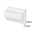 Ver imagem 2 de Rodameio Poliestireno 06cm classico Branco 31006 Arquitech
