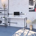 Ver imagem 7 de Escrivaninha Mesa Escritório Estilo Industrial 135cm Active Yescasa