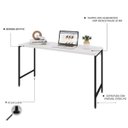 Ver imagem 4 de Escrivaninha Mesa Escritório Estilo Active 135cm Industrial Yescasa Branco Chess