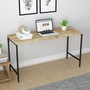 Ver imagem 1 de Escrivaninha Mesa Escritório Estilo Active 135cm Industrial Yescasa Carvalho Marrom