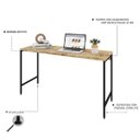 Ver imagem 4 de Escrivaninha Mesa Escritório Estilo Active 135cm Industrial Yescasa Carvalho Marrom