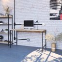 Ver imagem 7 de Escrivaninha Mesa Escritório Estilo Industrial 135cm Active Yescasa