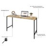 Escrivaninha Mesa Escritório Estilo Industrial 135cm Active Yescasa - 4