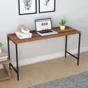 Ver imagem 1 de Escrivaninha Mesa Escritório Estilo Active 135cm Industrial Yescasa Nogal Marrom