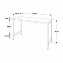 Ver imagem 3 de Escrivaninha Mesa Escritório Estilo Active 135cm Industrial Yescasa Nogal Marrom