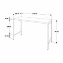 Ver imagem 3 de Escrivaninha Mesa Escritório Estilo Industrial 135cm Active Yescasa
