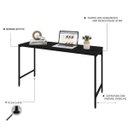 Ver imagem 4 de Escrivaninha Mesa Escritório Estilo Active 135cm Industrial Yescasa Preto