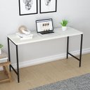 Ver imagem 1 de Escrivaninha Mesa Escritório Estilo Active 135cm Industrial Yescasa Snow Branco