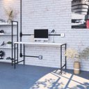 Ver imagem 7 de Escrivaninha Mesa Escritório Estilo Industrial 135cm Active Yescasa