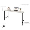 Ver imagem 4 de Escrivaninha Mesa Escritório Estilo Industrial 135cm Active Yescasa