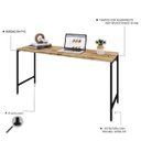 Ver imagem 4 de Escrivaninha Mesa Escritório Active 150cm Industrial Yescasa Carvalho