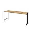 Ver imagem 2 de Escrivaninha Mesa Escritório Active 150cm Industrial Yescasa Carvalho Marrom