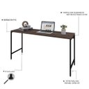 Ver imagem 4 de Escrivaninha Mesa Escritório Active 150cm Industrial Yescasa Nogal Marrom